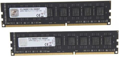 RAM G.Skill DDR3, 8GB, 1600MHz, CL11
