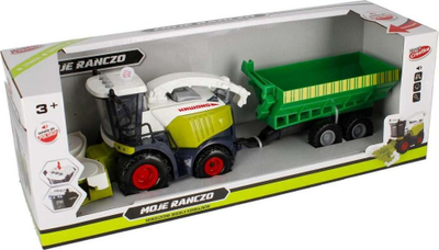 Lodër kombajnë Mega Creative My Ranch, me rimorkio 36 cm, me drita edhe zëra, shumëngjyrëshe