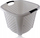 Shportë rrobash katrore, 34L, plastike, gri