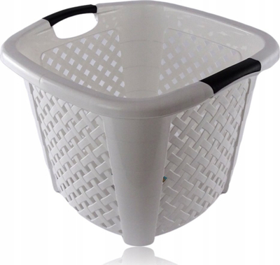 Shportë rrobash katrore, 34L, plastike, gri