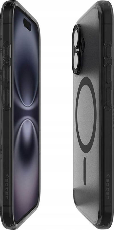 Kapak telefoni Spigen Ultra Hybrid T Mag MagSafe për iPhone 16, transparent, Frost Black