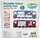 Set ngjitësash të ripërdorshëm Woopie Reusable Sticker Activity Pad, 77 copë, kamion zjarri dhe akullore, shumëngjyrësh