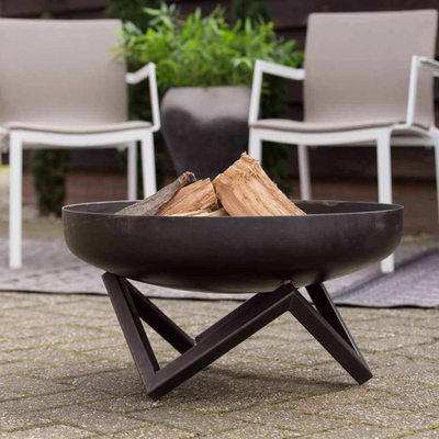 Vatër zjarri për kopsht RedFire Pello, 60cm, e zezë