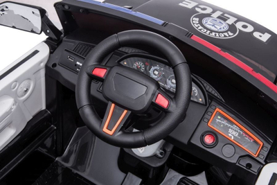 Makinë policie elektrike Lean Cars BBH-021, 12V, me telekomandë, e zezë