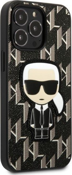 Mbrojtëse telefoni Karl Lagerfeld KLHCP13LPMNIKBK, për iPhone 13 Pro, hardcase, e zezë