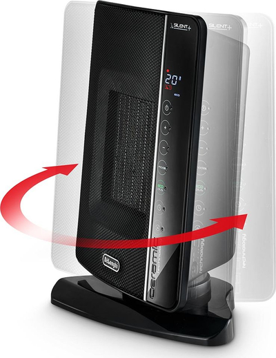 Ngrohës me ventilator DeLonghi 70 M, panel dixhital, funksion ECO, ngjyrë e zezë