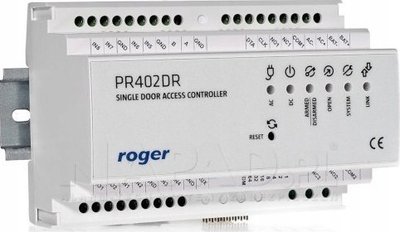 Kontrollues i aksesit Roger PR402DR, 2 lexues, 4000 përdorues, gri
