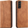 Këllëf telefoni Hurtel Magnet Fancy Case Samsung Galaxy S23+, tip portofol, me qendrim, kafe