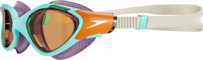 Syze noti Speedo Biofuse 2.0 Female, kundra mjegullës, mbrojtje UV400, blu portokalli