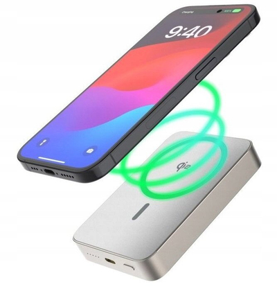 Powerbank FIXED MagZen 10 Crystal Qi2, 10000mAh, MagSafe, gri