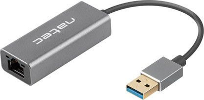 Kartë rrjeti Natec Cricket NNC-1924, USB 3.1, RJ45 Gigabit, gri