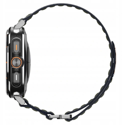 Ремен за часовник Spigen Fabric Band за Samsung Galaxy Watch Ultra 47mm, текстил, затворање со самолеплива лента, зелен