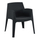 Karrige me krahë Sleek HM6370.02, polipropilen, 68x63x82.5cm, e zezë
