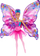 Lodër kukull Barbie Dance and Flutter, 2 në 1, balerinë edhe flutur, lejla