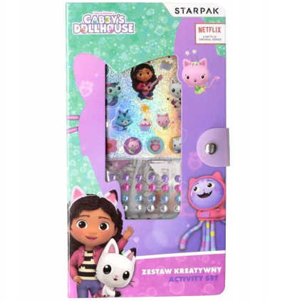 Set kreativ Starpak Gabby’s Dollhouse, libër ngjyrosjeje, ngjyra dylli, shumëngjyrësh