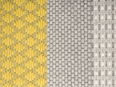 Tapet AKKAYA Wool Area Rug, 80 x 150 cm, lesh poliester, e verdhë me gri
