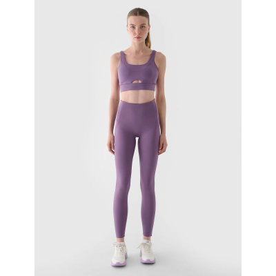 Sutjenë sportive 4F Training Bra, 4F Dry, me kupë të heqshme, vjollcë