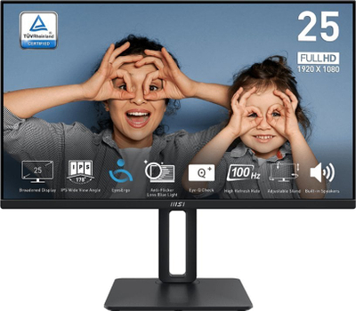 Monitor MSI PRO MP251P, 24.5", 1920 x 1080 (FullHD), i zi