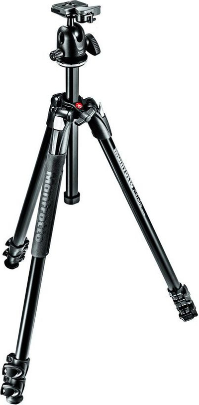 Tрифут за камера Manfrotto 290 XTRA MK290XTA3 BH, алуминиум, со глава 496, црн
