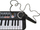 Keyboard lodër Jokomisiada MQ-3737, 37 taste, me mikrofon, i zi