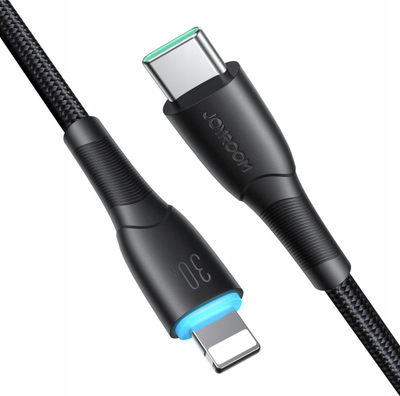 Kabllo karikuese Joyroom Starry Series SA32 CL3, USB C në Lightning, 30W Power Delivery, 1m, gri