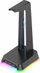 Mbajtëse kufjesh Onikuma Stand Holder Base, RGB, me USB HUB, e zezë
