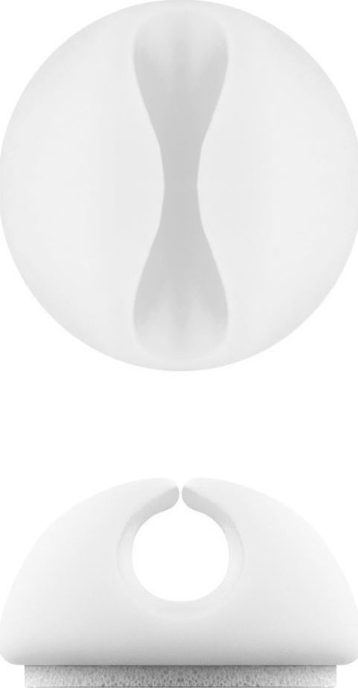 Set organizues kabllosh Microconnect CABLEMANA-5W, 5 copë, me ngjitës, i bardhë
