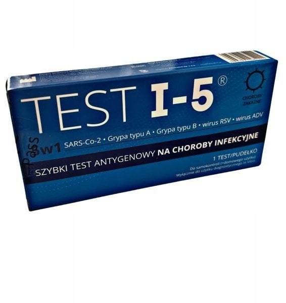 Test antigjeni I-5 Combo 5in1, për sëmundje infektive, 1 copë, blu