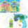 Lodër pistole flluskash Bubble Gun MIX, me solucion sapuni, shumëngjyrëshe
