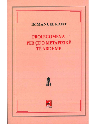 Prolegomena Imanuel Kant - Imanuel Kant