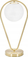 Lampë tavoline Glamy Drop, 25x18x50 cm, metal dhe xham, ngjyrë ari