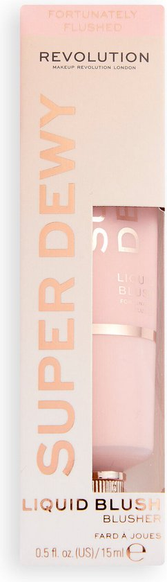 Ruzh Revolution Super Dewy Liquid Blush Fortunately Flushed, 15 ml