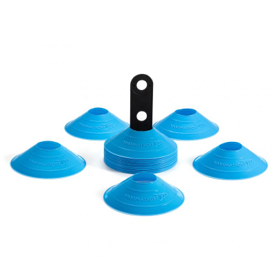 Set stërvitor YakimaSport Mini Hurdles and Cones, 30 disqe, 20cm, i gjelbër