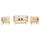 Set lounge kopshti Eddard HM9340, 4 pjesë, dru teak masiv, jastëkë të bardhë