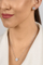 Set bizhuteri për femra Brilio Silver SET286W, vathë + qafore, i argjendtë