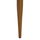 Tavolinë bambu-look alumini me xham 100×58×46 cm (HM5551.01)