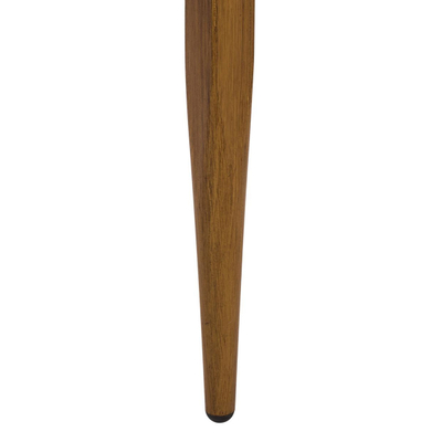 Tavolinë bambu-look alumini me xham 100×58×46 cm (HM5551.01)