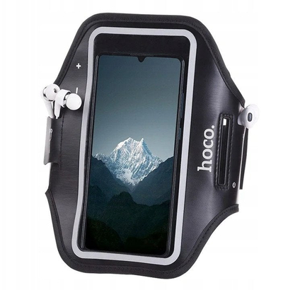 Armband për telefon Hoco, 7\", rregullueshëm, i zi