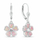 Vathë goca Brilio Silver Flowers EA1097WP, të argjendtë/ rozë
