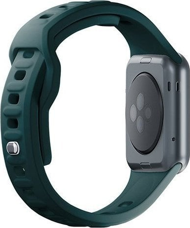 Rrip ore 3mk Silicone Watch Strap Evergreen për Apple Watch, 42 44 45 49 mm, silikon, jeshile