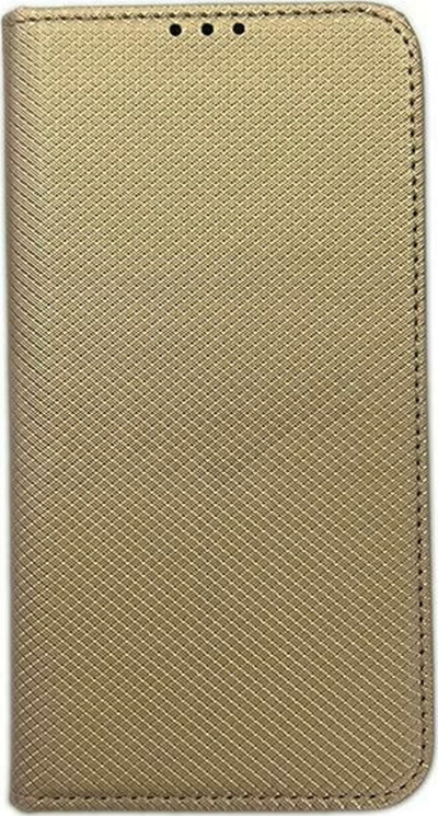 Kapak flip për iPhone 15 Plus, 6.7", me xhep karte, ngjyrë ari