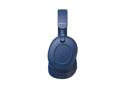 Kufje Bluetooth Havit H655BT, lojëra, 76 orë bateri, blu