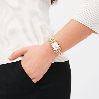 Orë dore për goca Daniel Wellington Bound 35x24, e artë