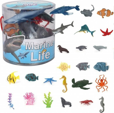 Set figura deti WOOPIE Marine Life, 33 copa, plastikë, me shumë ngjyra