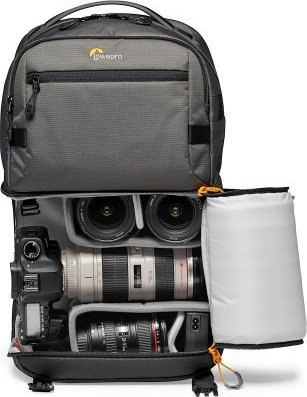 Çantë shpine për foto Lowepro Fastpack Pro BP250 AW III, për kamera DSLR, gri