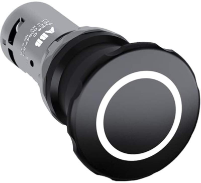 Buton ndalese ABB Compact, me çelës, për makina, i zi