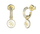 Vathë për femra Guess Knot You JUBE04054JWYGWHT/U, të artë/bardhë