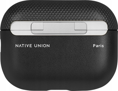 Mbulesë për AirPods Pro Native Union, futese mbrojtëse për gjeneratën 1 dhe 2, material bimor Yatay, e zezë