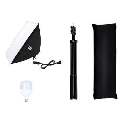 Set ndriçimi studio Puluz Softbox 50x70cm, LED 30W, me trekëmbësh