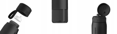Shishe me filtër Wessper B2 Tritan Actitex, 1000ml, pa BPA, e zezë